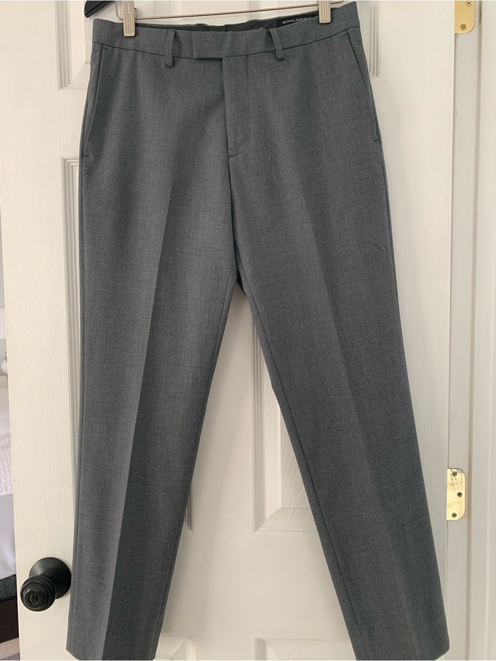 Banana Republic Men's Gray Dress Slim Fit Pants